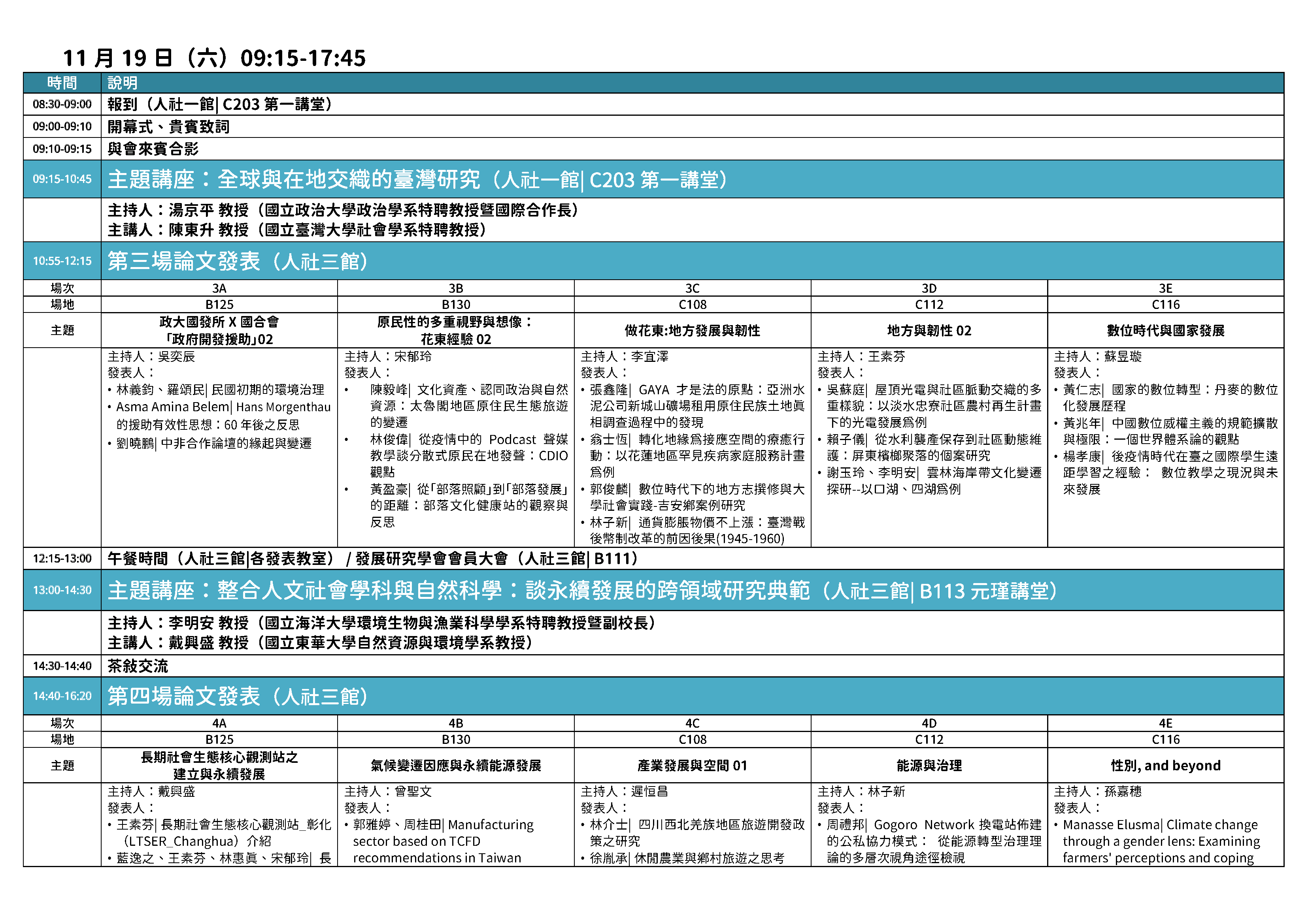 議程